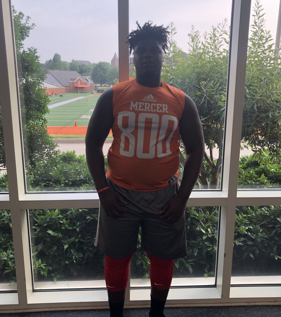Mercer’s Elite Camp Today with OL <a href="/Bigrodsmith77/">Roderick</a> 6’4 277 <a href="/CoachHollifield/">Adam Hollifield</a> <a href="/mjohnson7672/">Marcus Johnson</a> <a href="/NyeemWartman/">Coach Wart</a> <a href="/Coach_K2/">Kerry Dixon II</a> @dsalmon7 <a href="/bobby_lamb/">Bobby Lamb</a> <a href="/CoachRboyd/">Ron Boyd</a> <a href="/CoachJPGunter/">J.P. Gunter</a> @Miller__j8 <a href="/wiggins_coach/">Coach Wiggins💪🏾🎱</a> <a href="/coachgrooms/">Grooms Director of Athletics, CMAA</a>