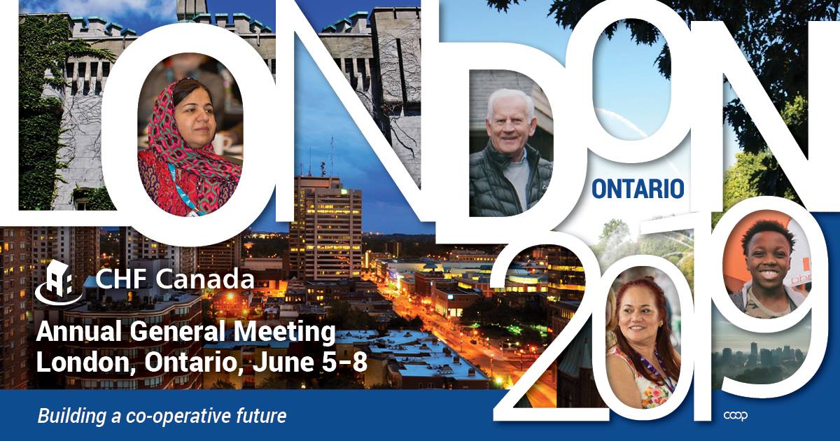 RBCPlaceLondon's tweet photo. Tomorrow, we're excited to welcome over 700 co-op members, leaders and managers from across Canada to @CHFCanada's Annual Meeting as they attend workshops, network, and celebrate with other attendees! https://t.co/SOelyuXk6d