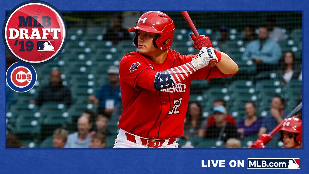 With the 192nd pick of the 2019 #MLBDraft, the <a href="/Cubs/">Chicago Cubs</a> select Mobile Christian (Ala.) HS catcher Ethan Hearn, No. 67 on <a href="/MLBPipeline/">MLB Pipeline</a>'s Top 200 Prospects list: atmlb.com/2XeTRmb