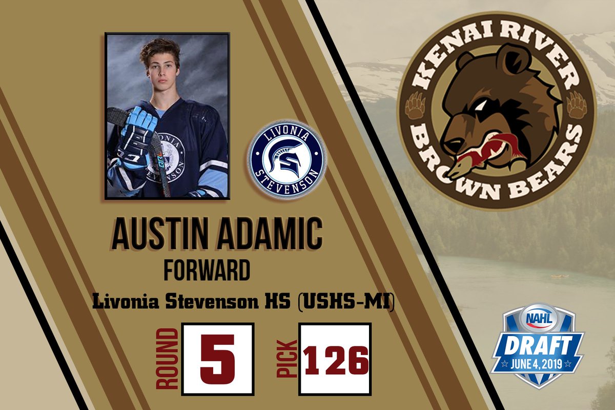 BrownBearsNAHL's tweet photo. With our sixth selection in the 2019 #NAHLDraft we have selected Austin Adamic from Livionia, MI! Welcome Austin and his family to #BrownBearNation! @nahlhockey https://t.co/yLkj834lO6