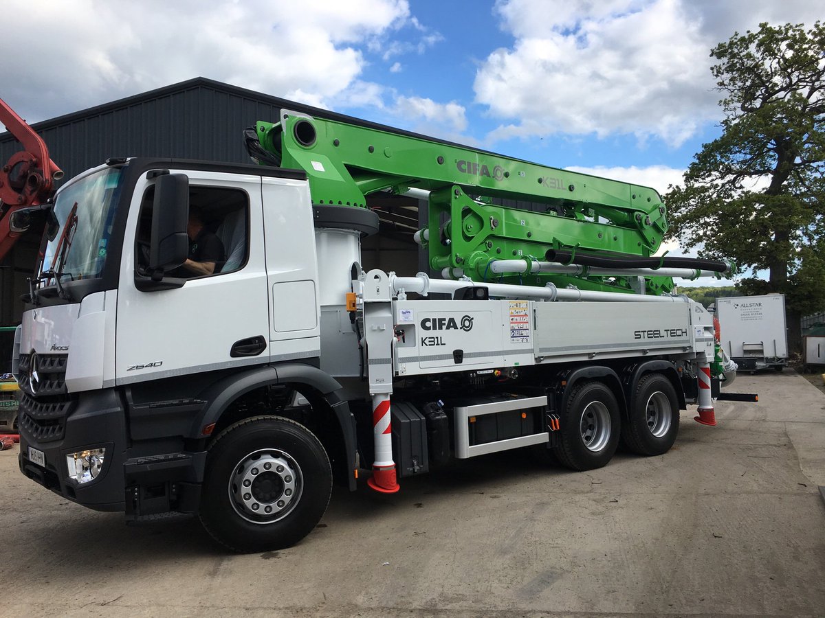 DanfordsLtd's tweet photo. A busy few weeks at Danfords for new kit , x2 Danfords Cifa SLA 7 Agitators, 1x Cifa PC506 52m3/h mounted line pump and a Cifa K31 160m3/h with ASC short rig system. #Danfords #Cifa https://t.co/mCpEXzEgwc