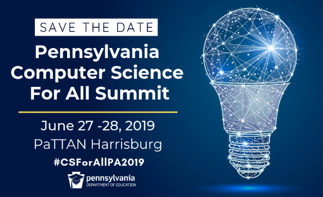 Where can you hear from &amp; interact with, amazing leaders in the CS field?? Topics like: Code.org, Girls Who Code, Gender Parity in CS, Inspiring the Next Gen of Programmers thru Game Design, Integrating CS, Robotics &amp; Lit. Register here: pattan.net/events