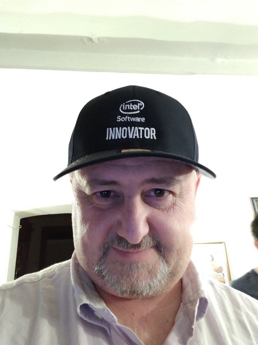 MarcoDalPino's tweet photo. And here I am! Proud to be part of this great #community! @IntelSoftware #Innovator #IntelBB /w @bobduffy @wboswell @CaptGeek https://t.co/XOGJL3Lm1l