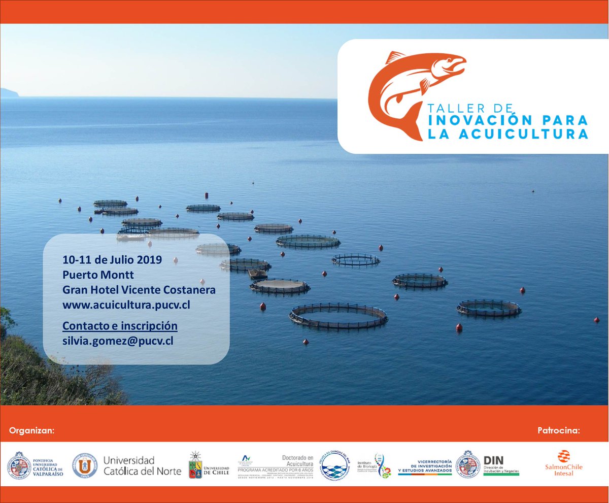 + Info e inscripciones en acuicultura.pucv.cl