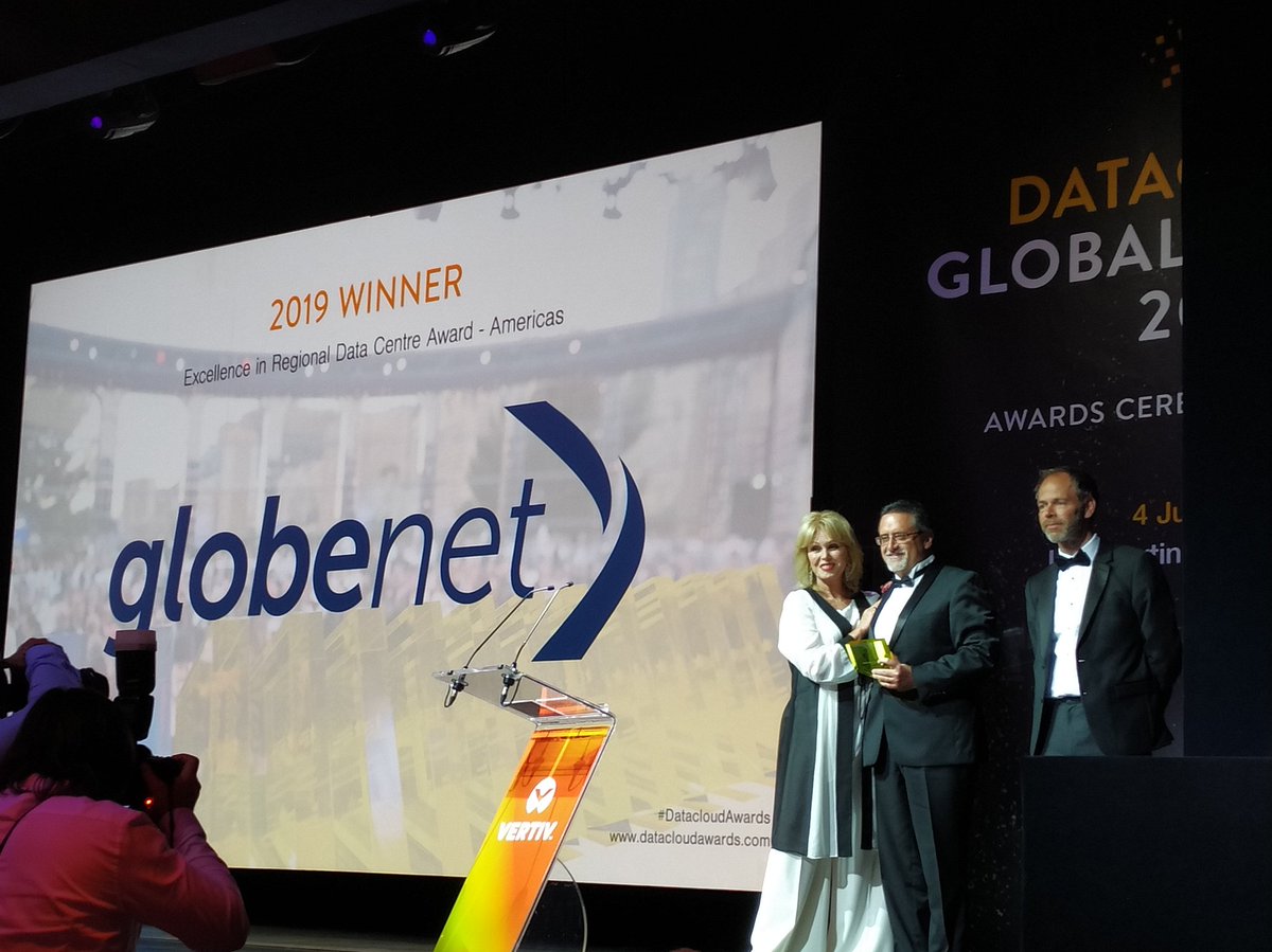 datacloudAwards's tweet image. Excellence in Regional Data Centre Award - Americas is awarded to @GlobeNet. A deserved win at #DatacloudAwards