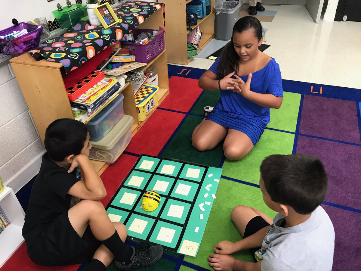 BrookeBultman's tweet photo. Second graders enjoy STEM Day using Osmo, KEVA planks, programming Bee Bots, and solving digital breakouts. @DareDolphins @llsearcy @lwcaccavale #DESengaged #EngageYCSD https://t.co/Iswnw05Feo