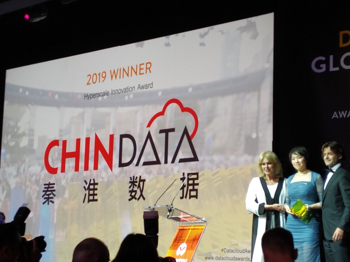 datacloudAwards's tweet image. #Chindata wins the Hyperscale Innovation Award at the 2019 #DatacloudAwards. Congratulations!