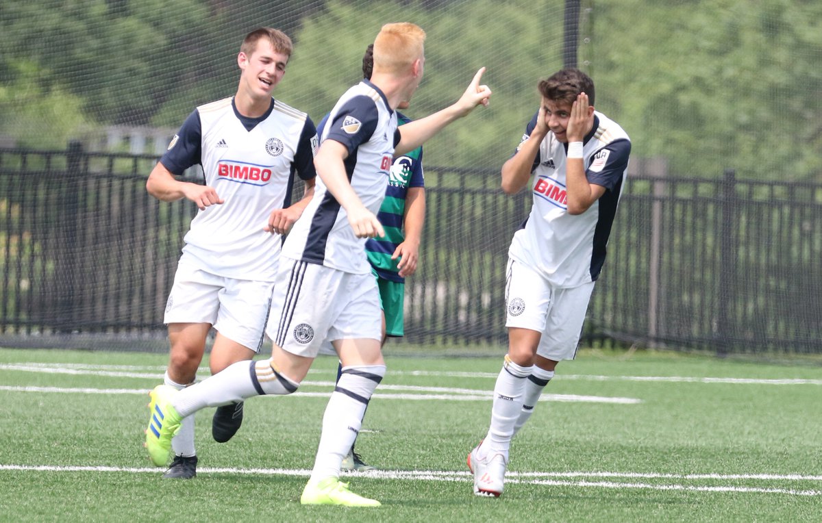 This is the proper response to the goal Jack de Vries scored on Saturday for the Union U19s.