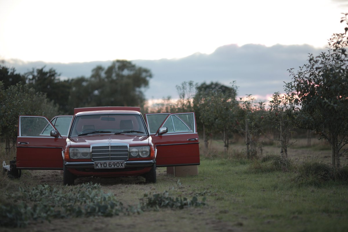 Apple picking with our hero car🥰
