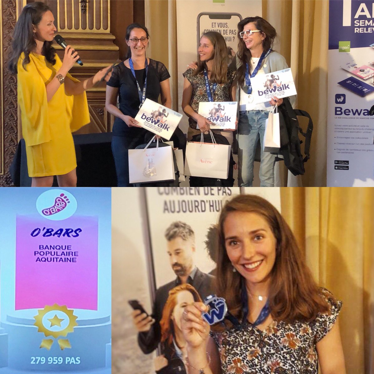 PhilippeDuhot's tweet photo. Félicitations à l’équipe #Obars 🦶🏻de la @BanquePopulaire Aquitaine qui remporte pour la deuxième année consécutive le challenge #bewalk dans sa catégorie et mention spéciale à ma fille Solène 👏🏻👏🏻👏🏻 #fier #sport #régularité  #challengeMarcheConnecté https://t.co/CNvoIzoS7u