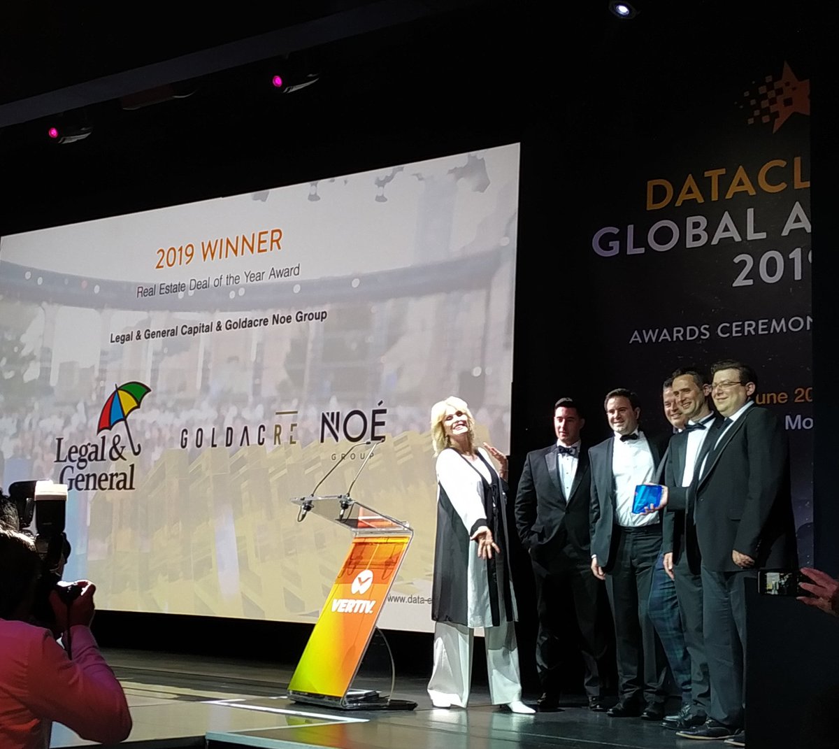 datacloudAwards's tweet image. .@landg_group and #GoldAcre wins the Real Estate Deal of the Year Award. Congrats for winning @dataeconomy #DatacloudAwards