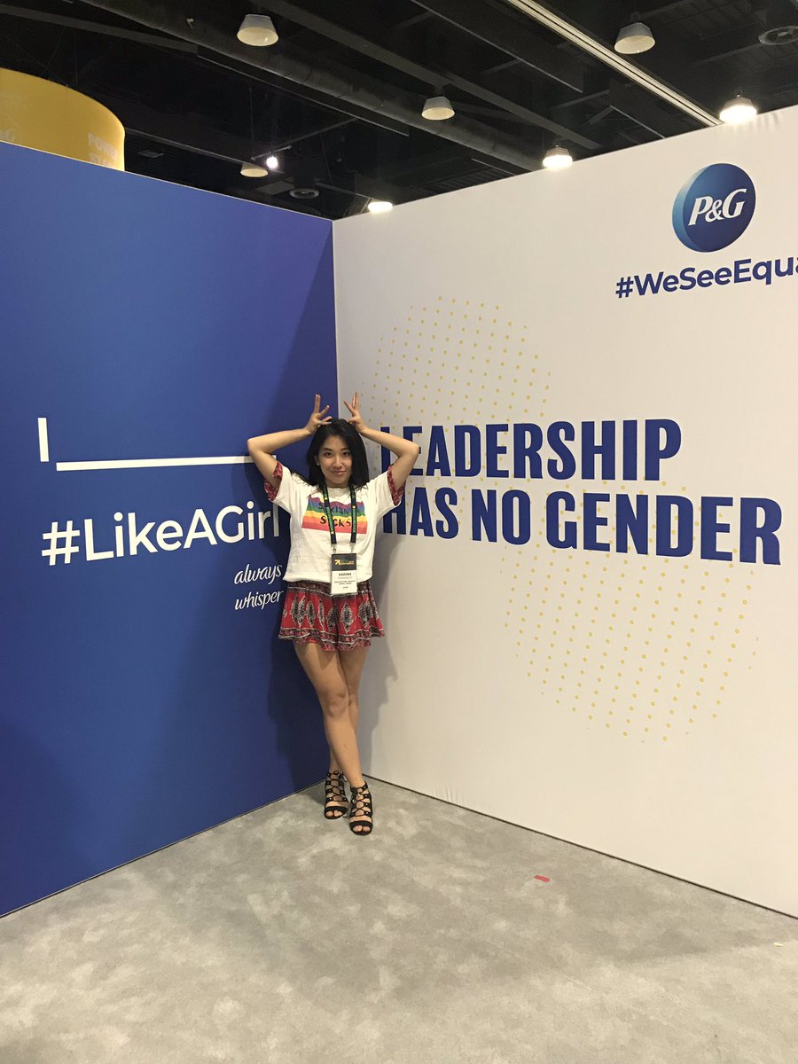 kazuuuuuuuus's tweet photo. I RULE #LIKEAGIRL 👑
And I’m proud of it :)
女性起業家として胸を張って生きます😉✊🏽👑
#WeSeeEqual #WD2018 @ProcterGamble https://t.co/smuKiAhSSa