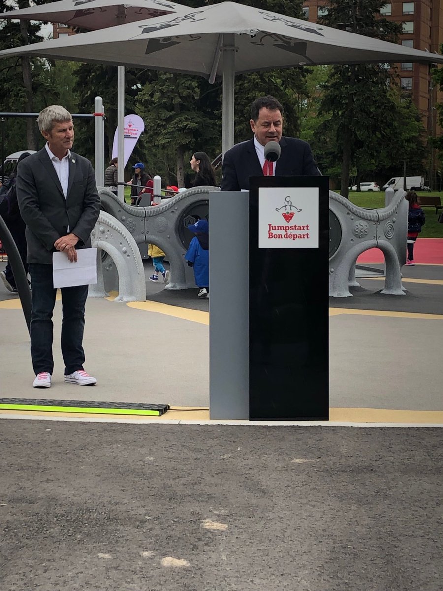 Very exciting day in Toronto with the Grand Opening of its Jumpstart Inclusive Playground! ⁦<a href="/CanDisParPro/">CDPP</a>⁩ ⁦<a href="/LabAdapt/">Adapt Lab</a>⁩ ⁦@dibuonom⁩ ⁦<a href="/UofTKPE/">U of T Kinesiology & Phys Ed</a>⁩