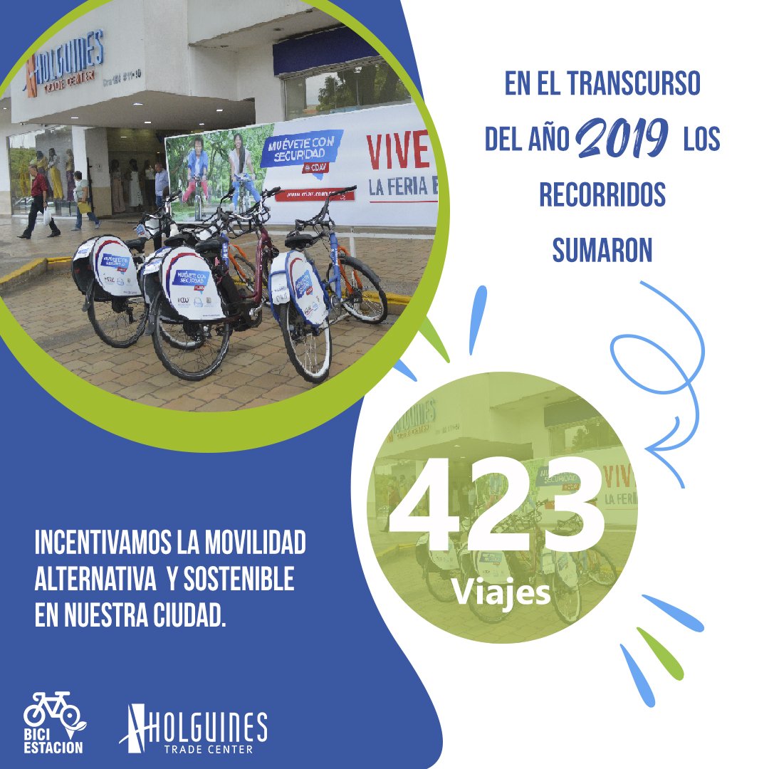 HolguinesTC's tweet photo. HTC es parte del cambio, tenemos nuestro compromiso sostenible 💚 junto a @biciestaciones https://t.co/hzScybto5m