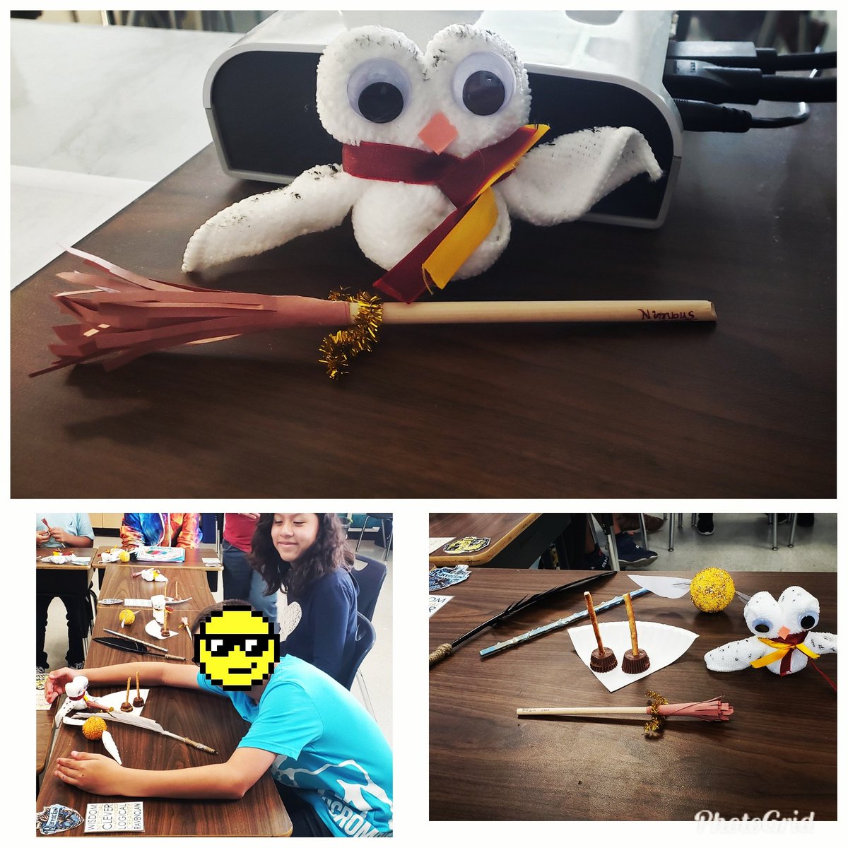 KHOLL4th's tweet photo. Our final craft for this Harry Potter unit. The kids made their Nimbus 2000. #fab4thgrade @NISDAllenES #bookworms #HarryPotter https://t.co/cBDMEXwGMr