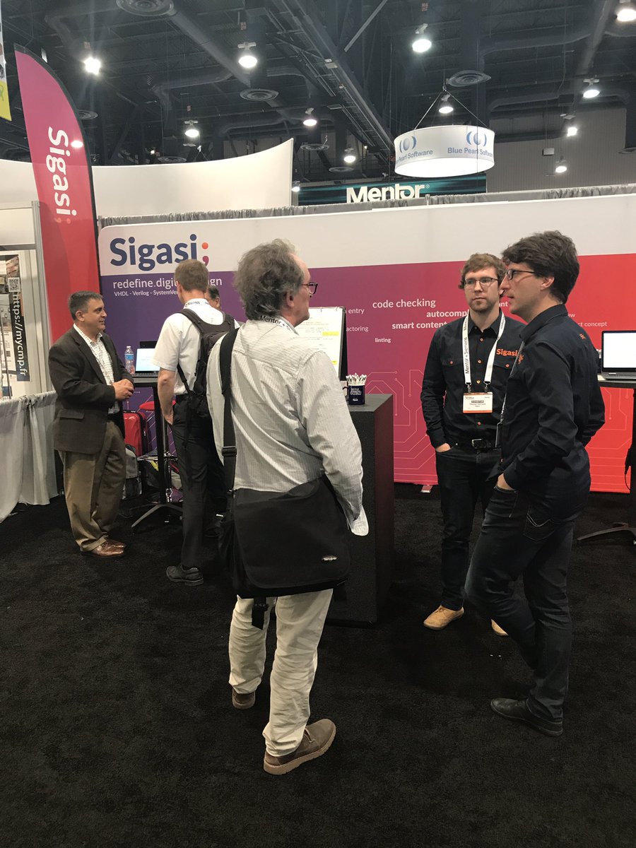 Does your desk greet you as an HDL Guru every morning? It will with #Sigasi ... come claim your HDL Guru gear at #56DAC booth 646 !