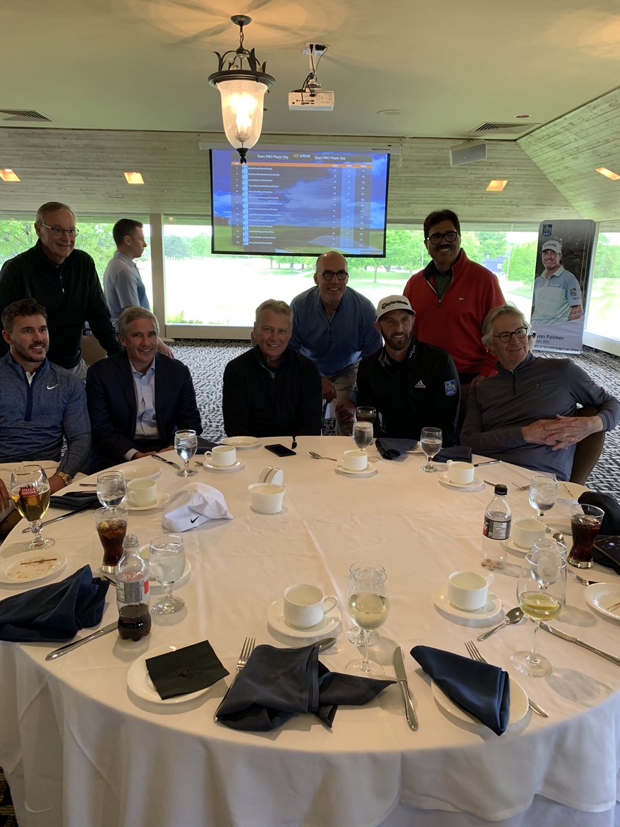 DJohnsonPGA's tweet image. Great spending time with my good friends at @rbc at Glen Abbey today. Great memories on a great @jacknicklaus golf course. Looking forward to defending my title against a tough @RBCCanadianOpen field. #TeamRBC
