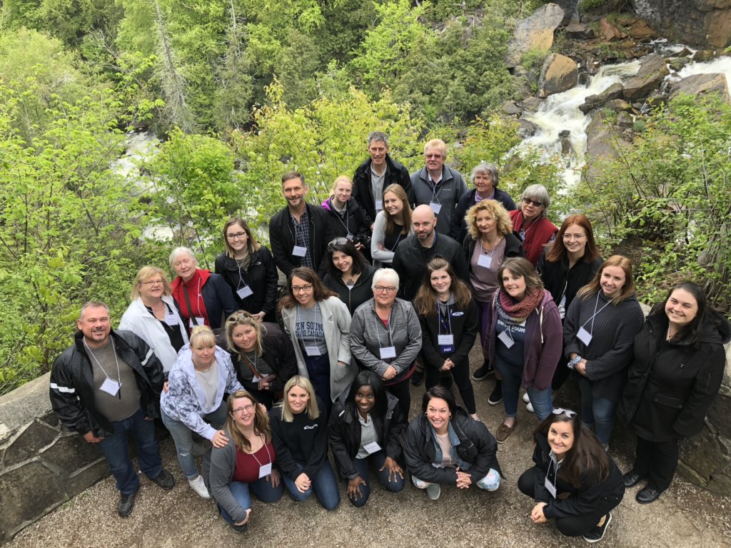 alison_theodore's tweet photo. Waterfalls and Llamas๐ฆ and bath bombs oh my! Great time laughing and learning on the first day of our #VisitGreyFam #TourismMattersInGrey https://t.co/yElYjpEQ1b