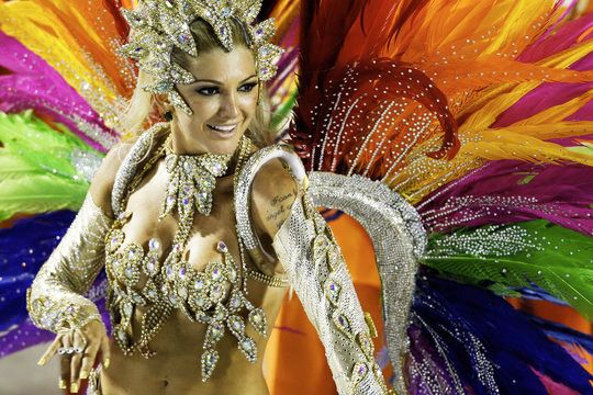 Brazil, The Rio Carnival, reminding us to peacock, to impress, to flourish, to glamorize, to enjoy, to party with LIFE