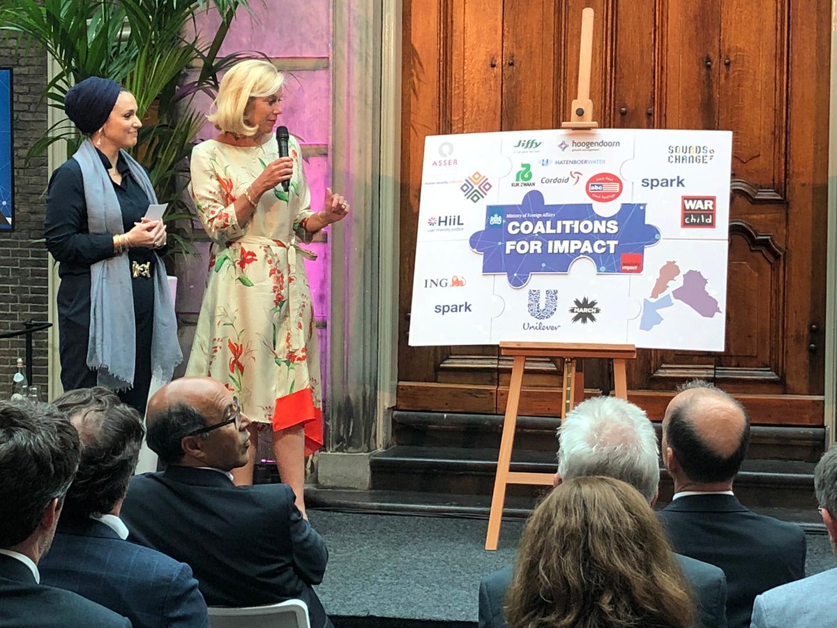 #GES2019 also important 4 focus countries Jordan, Iraq and Lebanon. Dutch and local organizations joining forces to achieve results #economic opportunity, livelihoods 4 women and youth; psychosocial support.