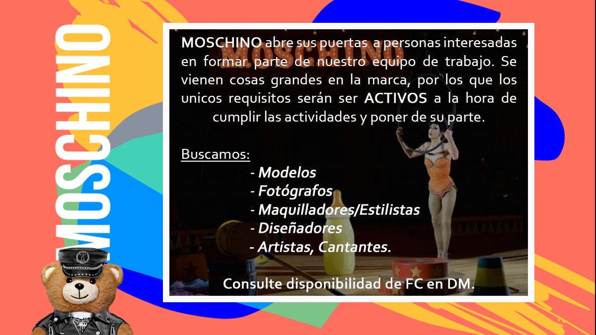 𝐌𝐎𝐒𝐂𝐇𝐈𝐍𝐎 𝐢𝐬 𝐛𝐚𝐜𝐤.

           Para ponernos en contacto con usted no olvide seguirnos o dejarnos un Mensaje Directo, le responderemos al momento.