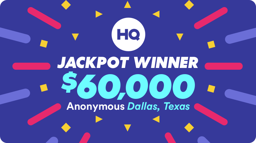hqtrivia's tweet photo. The Lone Star State got one HQtie richer 🤠💵

Congrats to last night’s $60,000 Jackpot winner 🎉 https://t.co/eKLCYUra4T