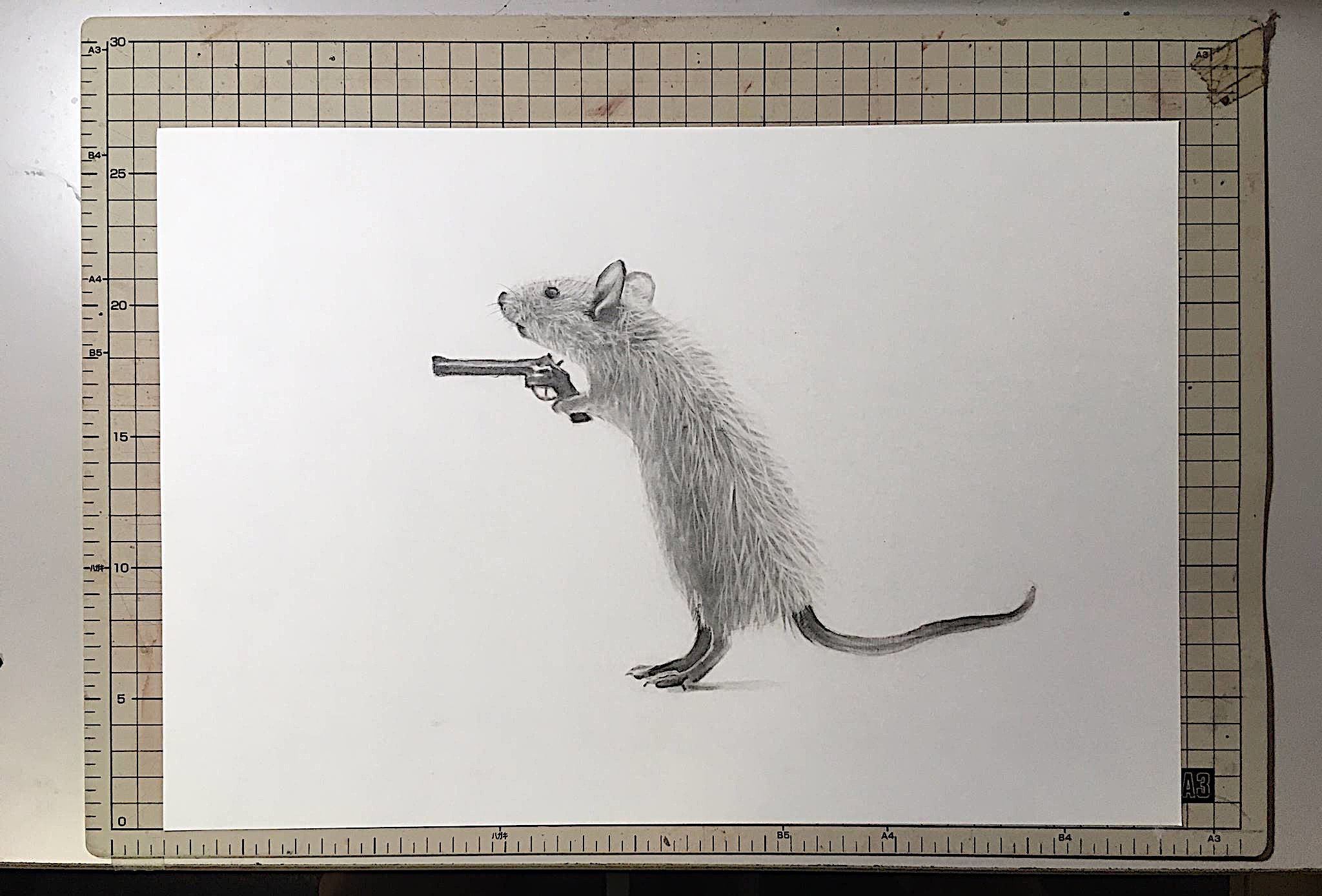 Nobi デッサン マグナムを持った鼠 デッサン 絵 鉛筆 鉛筆画アート 絵描きさんと繋がりたい 制作 上手くなりたい リアリズム Art Drawing イラスト 綺麗 動物 ネズミ T Co Vprpqgdlj6 Twitter