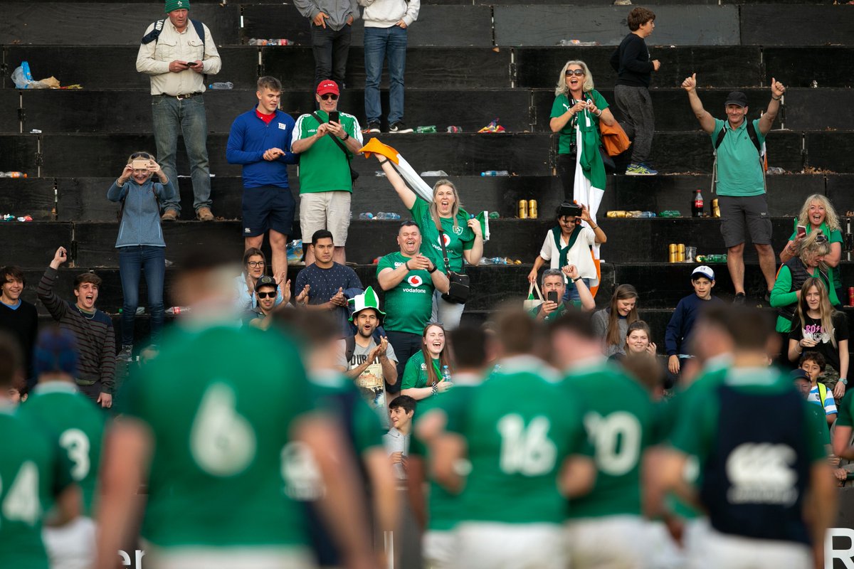 IrishRugby's tweet photo. #IrelandU20s 

Great to see so much green in Argentina supporting the Ireland U20s during their 42-26 win over England ☘️

#ShoulderToShoulder #FutureIsGreen https://t.co/bBS1jK7KjE