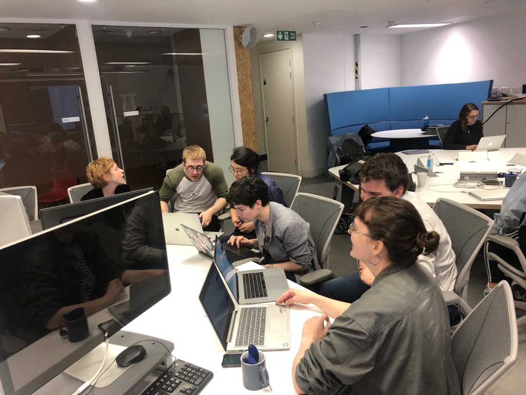 codebar's tweet photo. A big thank you @HiveDevTeam for hosting our Intro to React Native workshop this evening. And thank you to @lithinn for orchestrating the whole thing 

👩‍💻💻📱 https://t.co/XJah2BAlVr
