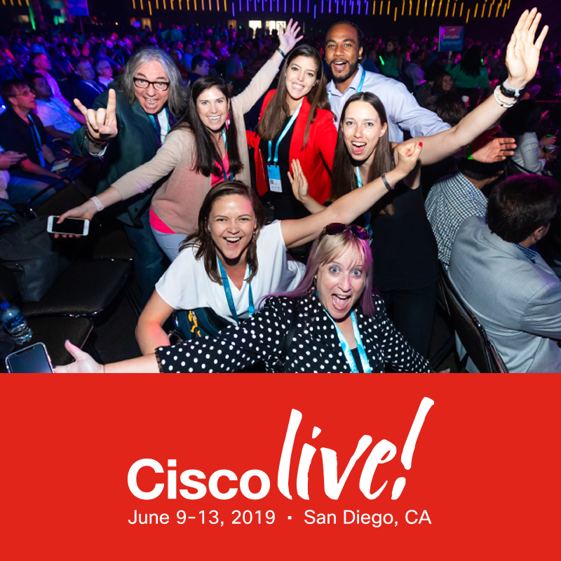 Cisco's tweet photo. Interested in learning about the latest tech innovations from Cisco? Click ❤ to get notified when we start our #CLUS live stream https://t.co/iRKsun3kHy