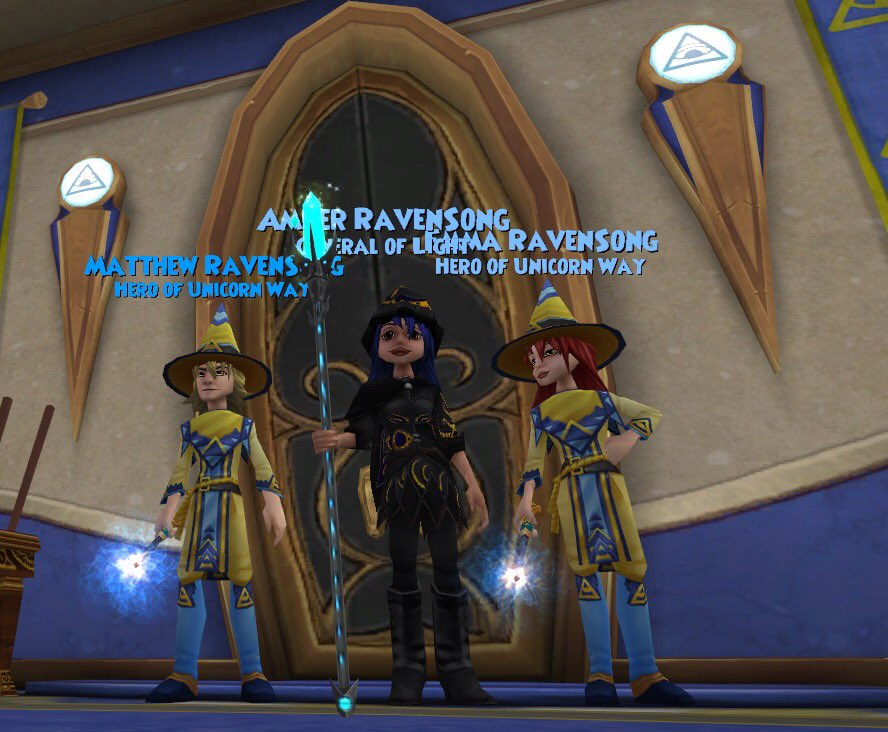 Catz71's tweet photo. When the RavenSong Squad takes over the spiral. #Mythlings @AmberRavynsong https://t.co/pnJp8s2Kui