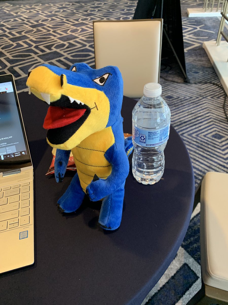 kerrymcgowne's tweet photo. Busy summit day @digitalsummitaustin  with @hostgator. He's tired. Later alligator! https://t.co/xI3W8FVZEr