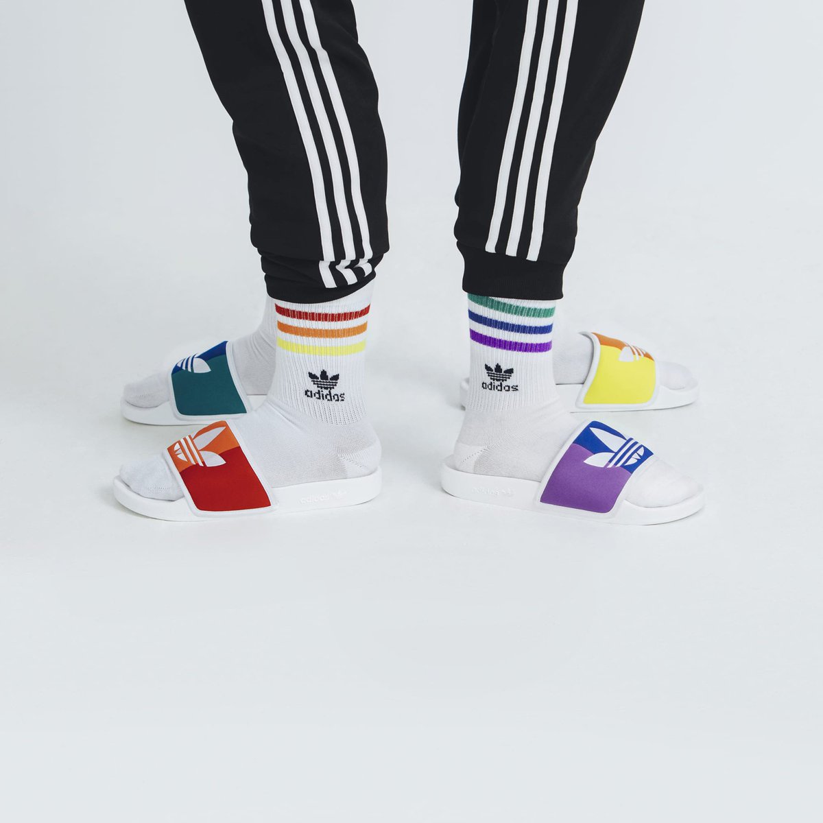 pride socks adidas