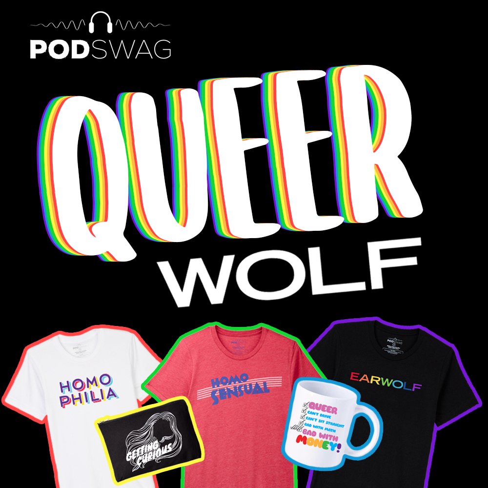 homophiliapod's tweet photo. YESSSSS Happy #PrideMonth!!! Celebrate #PRIDE and all your fav #Queerwolf shows with a @homophiliapod t-shirt and so much more! Use the code: PRIDE to get 30% off! https://t.co/PVQ2G1Bka4 #LGBTQ https://t.co/lyLVxm7iT3