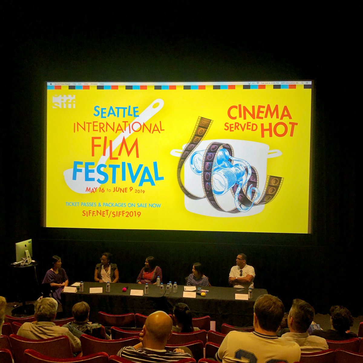 Happening right now: SIFF (@SIFFnews) 𝐑𝐚𝐜𝐢𝐚𝐥 𝐂𝐢𝐧𝐞𝐪𝐮𝐢𝐭𝐲: 𝐒𝐞𝐚𝐭𝐭𝐥𝐞’𝐬 𝐅𝐢𝐥𝐦 𝐂𝐮𝐥𝐭𝐮𝐫𝐞𝐬 Panel. Proud of our founder & chief programmer Jorge Enrique (@SeattleLatinoFF) as one of the panelists in attendance. #SIFF19