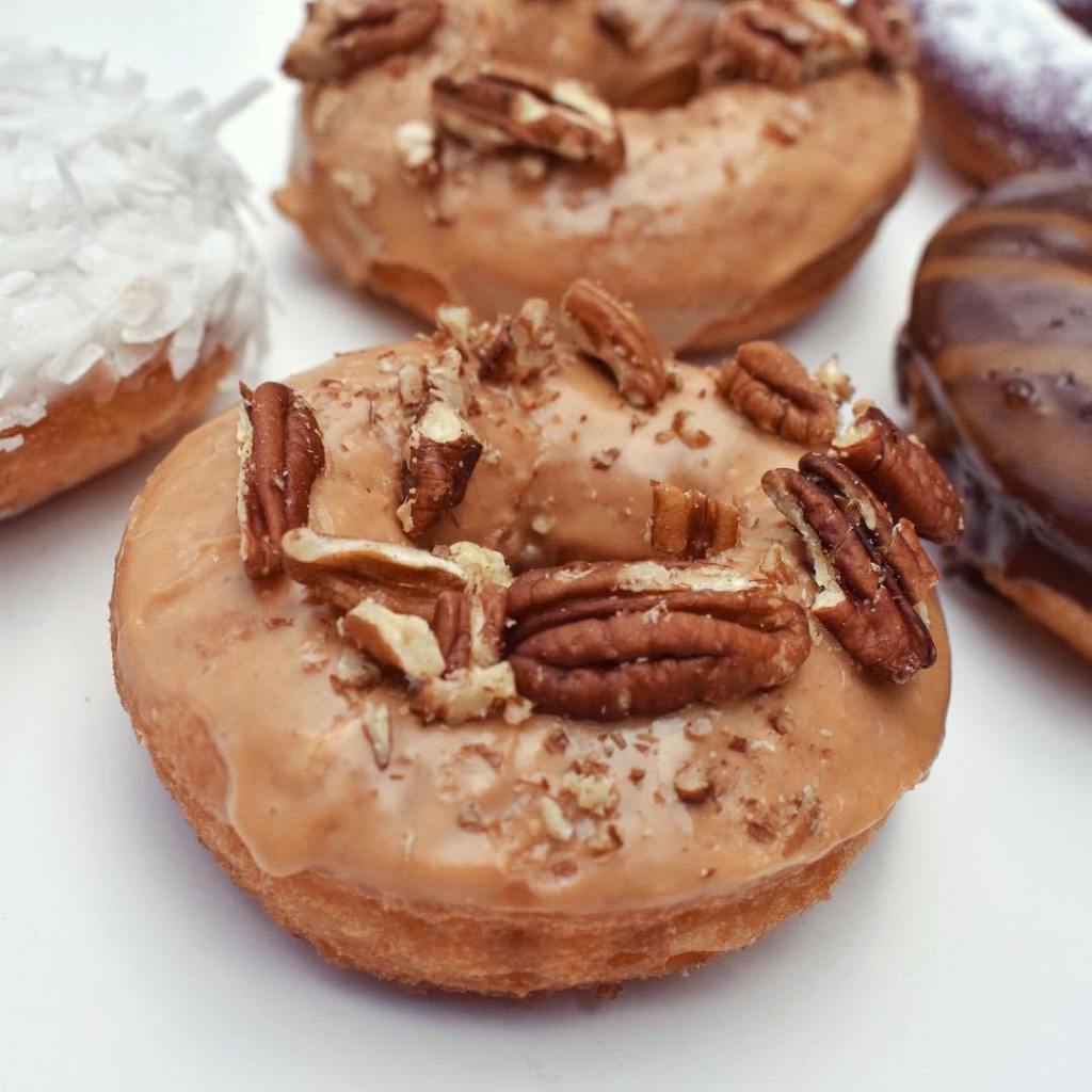 National Donut Day! Friday is National Donut Day! Stop by and we’ll be giving out freebies all day. We’ll have stickers, mugs, and drawstring bags. Plus, wear your Downtown Donuts shirt for a free donut. We’ll also be running our 2… downtowndonutsnc.com/national-donut…