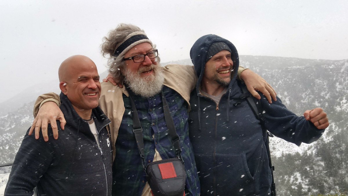 #CAC19 with <a href="/Grimerica/">Grimerica - Darren</a> <a href="/SnkBrs/">Brothers of the Serpent Podcast</a>  <a href="/SacredGeoInt/">🇺🇸🐸AstroMonk🐸🇺🇸</a> at #MesaVerde #GeologicOverlook  Feeling great in the snow after Shamanic Breathing session with #BrandonPowell