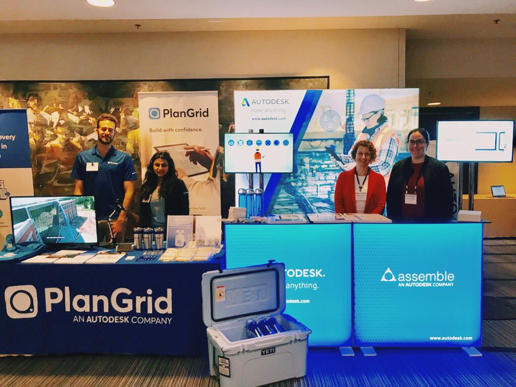 BIM360's tweet image. At #ENRFutureTech? Come say hello 👋 to our teams from @PlanGrid, @AssembleSystems, and @BldgConnected at Booths 13-15 to learn more about our suite of #construction technology!