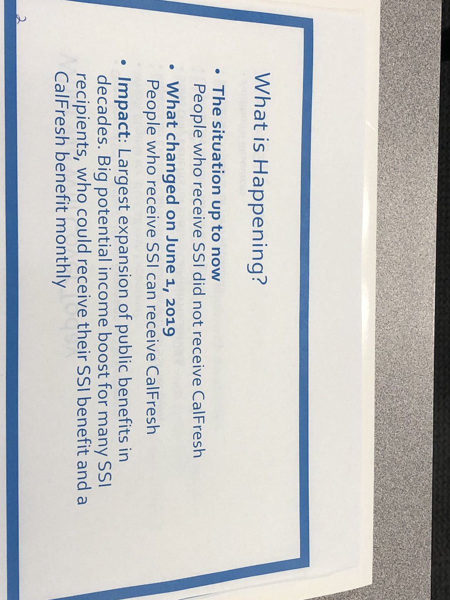 CA4SSI's tweet photo. .@Western_Center @justiceinaging &amp; @CAFoodBanks presenting to the 2019 #pathwaystojustice conference on the historic #CalFresh expansion for #SSI recipients. @CalCourts TY for hosting this important conversation. #ChooseCalFresh #FoodForAll https://t.co/bdVicDLuPa