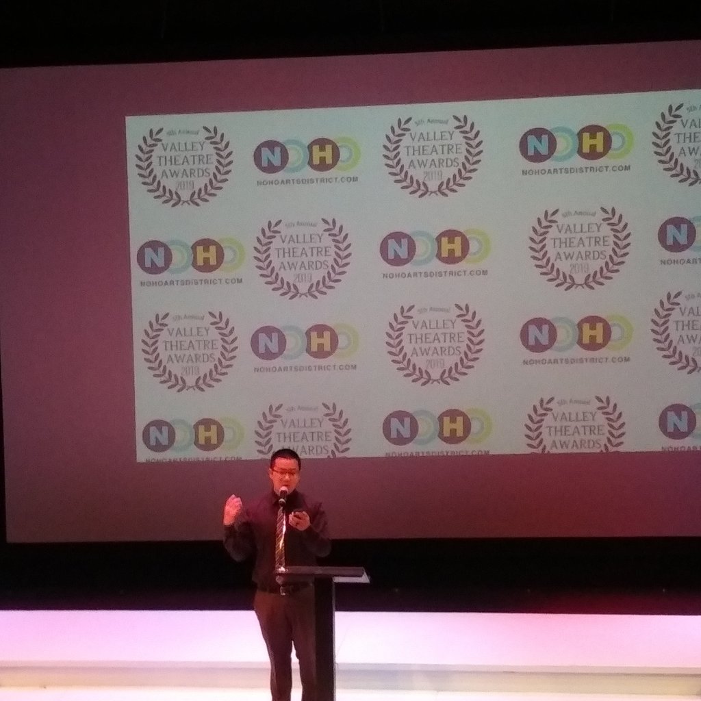500Turtles's tweet photo. HUZZAH. "The Man Who Saved Everything" at @TheatreWest won BEST SOUND DESIGN FOR A PLAY OR MUSICAL last night at the Valley @TheatreAwards! We are bursting with pride for our sound magician AUSTIN QUAN!

Thank you for the great party, VTAs!

#LAThtr #NoHo #TMWSE https://t.co/uSCRFVe9Gp