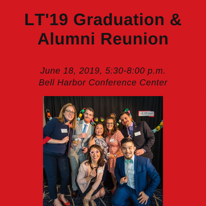 lt_sea's tweet photo. We're 2 weeks out from LT'19 Graduation &amp; Alumni Reunion! Celebrate the class, reconnect with the LT community, &amp; hear from Ijeoma Oluo, author of "So you want to talk about race." Ijeoma will be available after the program to sign copies of her book. https://t.co/evHG5HY5ZS https://t.co/HuXlRWyRDH