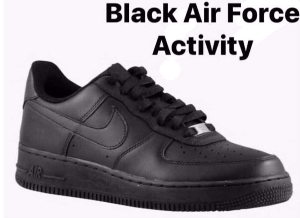 what do black air force ones mean