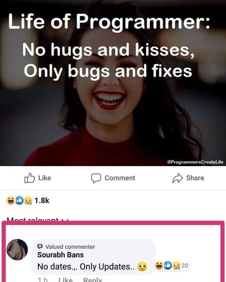 promptdeploy's tweet image. No hugs no kisses Only bug and fixes
.
. #pythonprogramming #programmingmemes #programmerslifee #creativecoding #programmingmemescoming #programminghumor #programmer #programmerslife💻 #codingisfun #codingpics #programming #programminglife