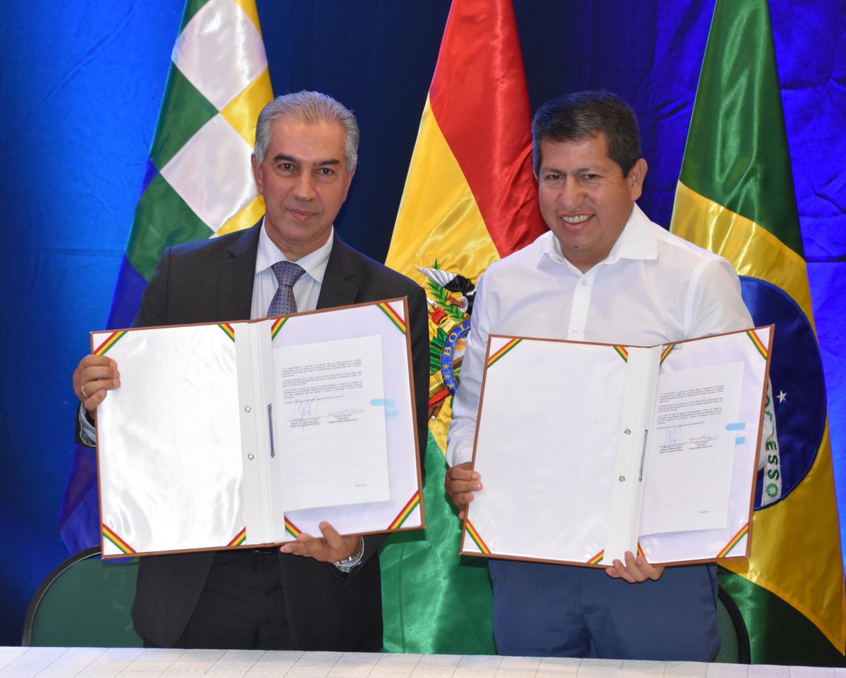 Hoy firmamos un acuerdo importante con al gobernador 
@Reinaldo45psdb de Mato Grosso Do Sul para comercializar gas, GLP, urea, desarrollar infraestructura, construcción y operación de redes de gas. Asimismo, el intercambio de información en materia de biocombustibles.