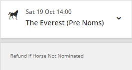 SDinopoulos's tweet photo. Remember if having a speculator on The Everest, be sure to bet with either TAB or Sportsbet. Money back if it doesn't get a slot #FreeLook https://t.co/4TPRYcGxID
