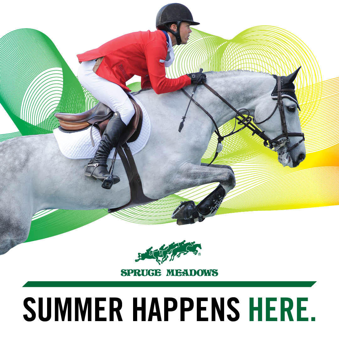 Spruce_Meadows's tweet photo. The 'National', presented by Rolex, starts tomorrow! Are you watching show jumping or bringing out the family for a day of fun? General admission is just $5! With brand new things to see and do, at Spruce Meadows, summer happens here. https://t.co/bLHgWTAOhl