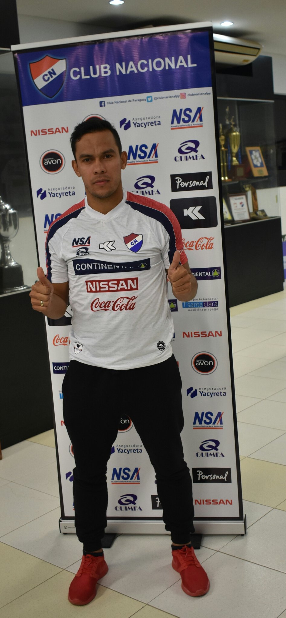 Club Nacional Paraguai Away 2020 - Usada em Jogo - Alexis Gonzalez - Kyrios  Sport