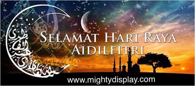 MightyDisplay's tweet image. Wishing All Our Muslim Friends Selamat Hari Raya 
Maaf Zahir Batin 
#selamathariraya #mightydisplay #EidMubarak #happyraya #RAYA2019