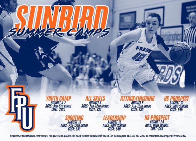IHSladyHoops's tweet photo. Check out these amazing opportunities to learn from @FPUwbb and @TimBeauregard. https://t.co/J2ykUHNfBK