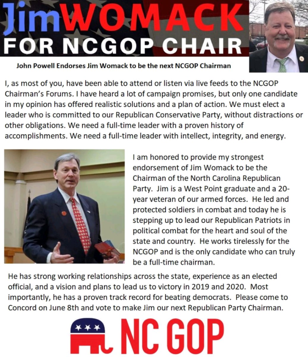 JohnPowell_'s tweet image. #NCGOP #JimWomack